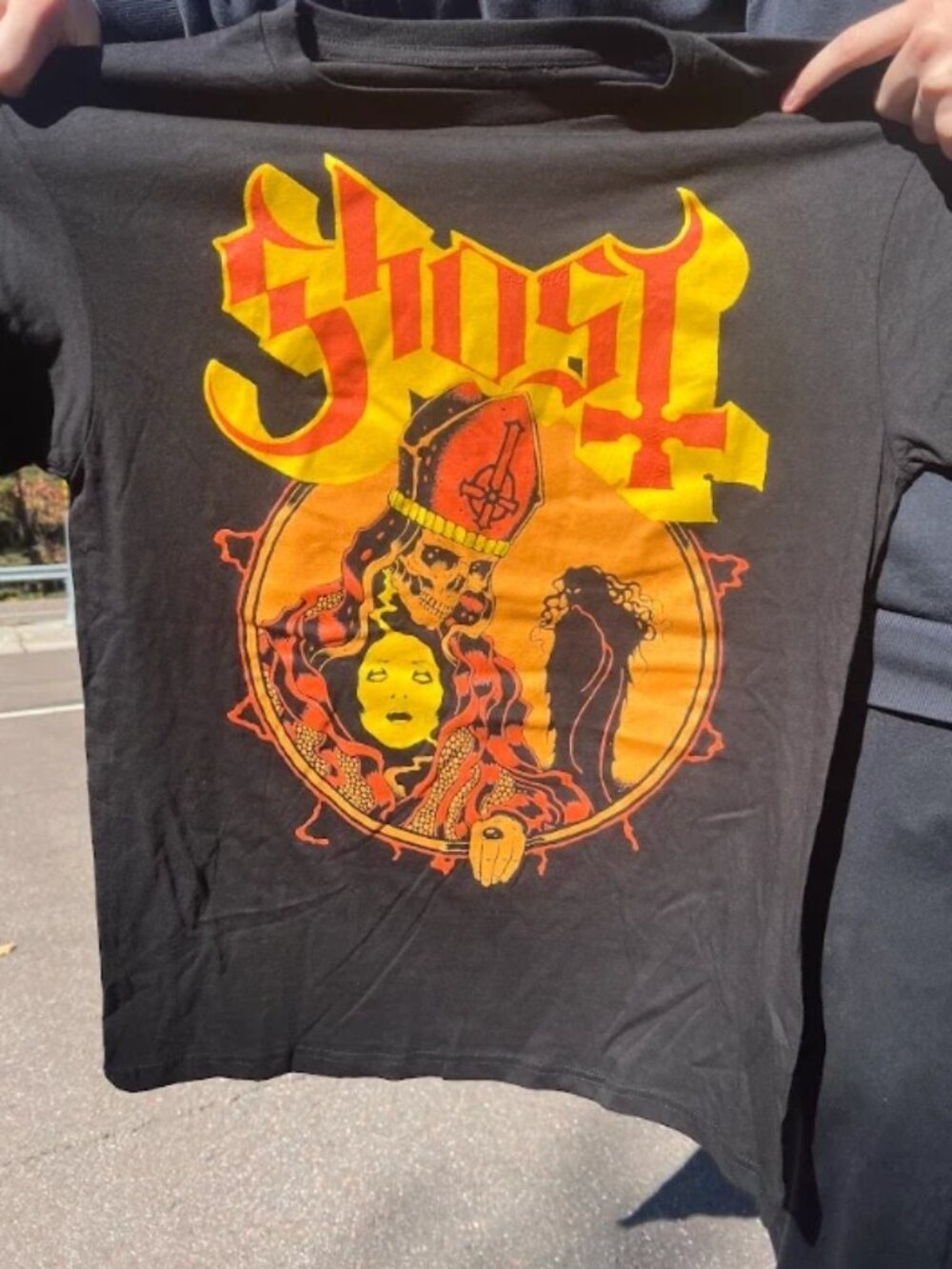 host Papa Emeritus Graphic Band T-Shirt Black Size XL Metal Rock Tee